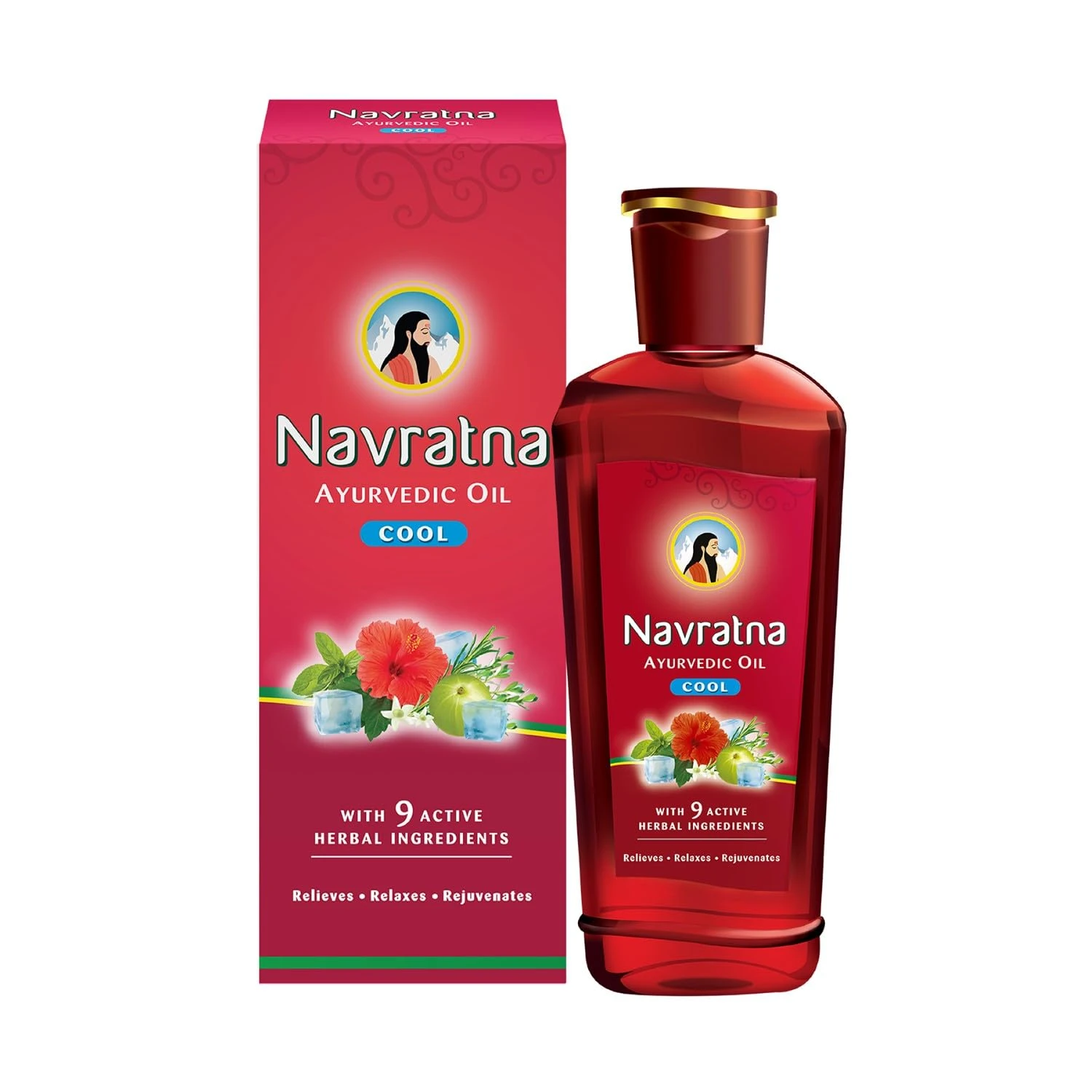Navratna Ayuvedic Oil Cool 90ml (MRP.90/-)
