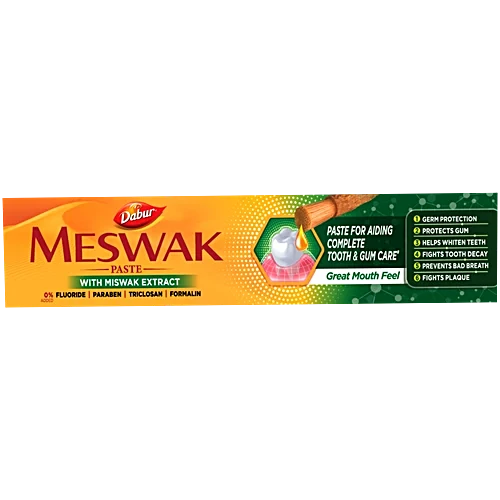 Dabur Meswak Tooth & Gum Care Toothpaste,100 g MRP.69/- (NO PROMO)