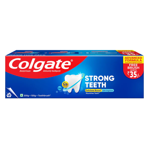 Colgate Strong Dental Cream Toothpaste 300gm (MRP.200/-)